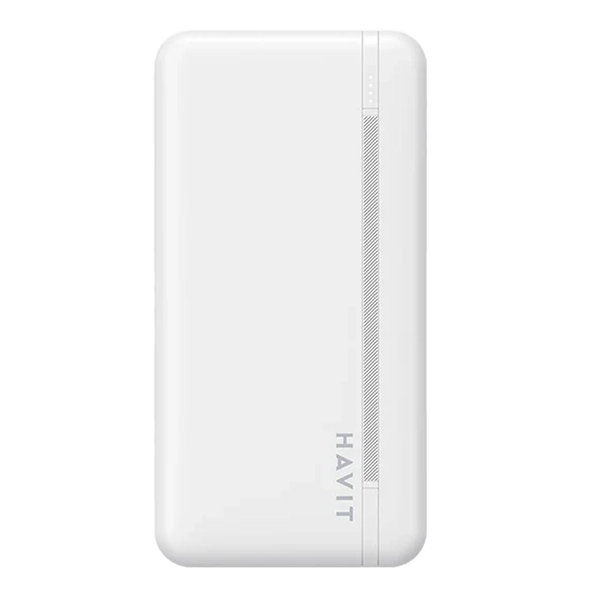 HAVIT Smart Portable Power Bank 10000 mAh Weiß mit LED-Anzeige PB89