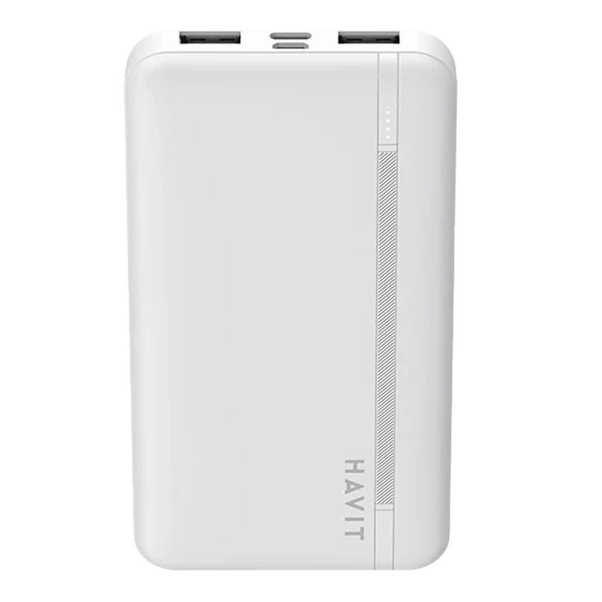 HAVIT Smart Portable Power Bank 10000 mAh Weiß mit LED-Anzeige PB89