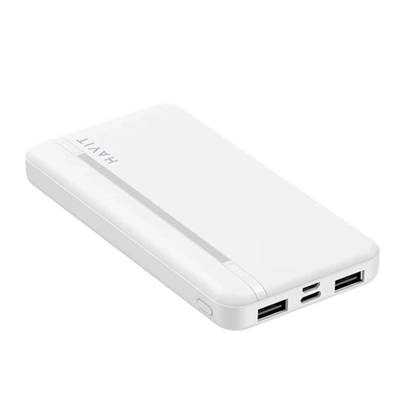 HAVIT Smart Portable Power Bank 10000 mAh Weiß mit LED-Anzeige PB89