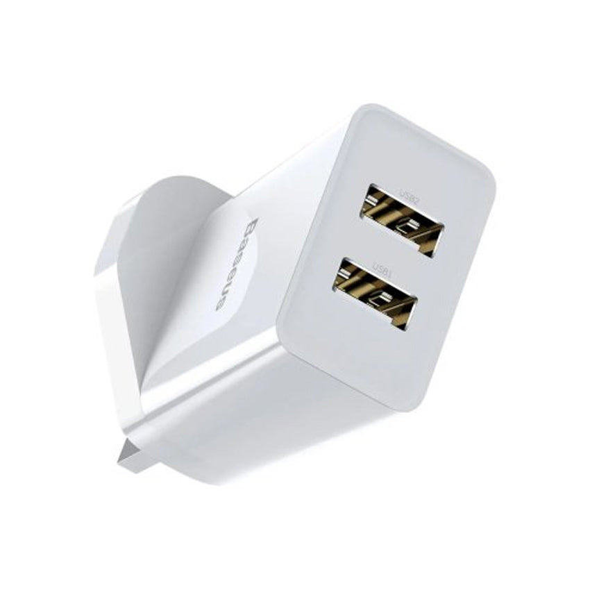 Baseus Speed Mini Dual USB 10.5W Charger white 3